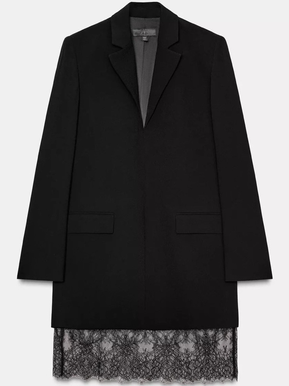 NWT ZARA BLACK LACE BLAZER DRESS ZW COLLECTION: LIMITED EDITION, Size Large (L)